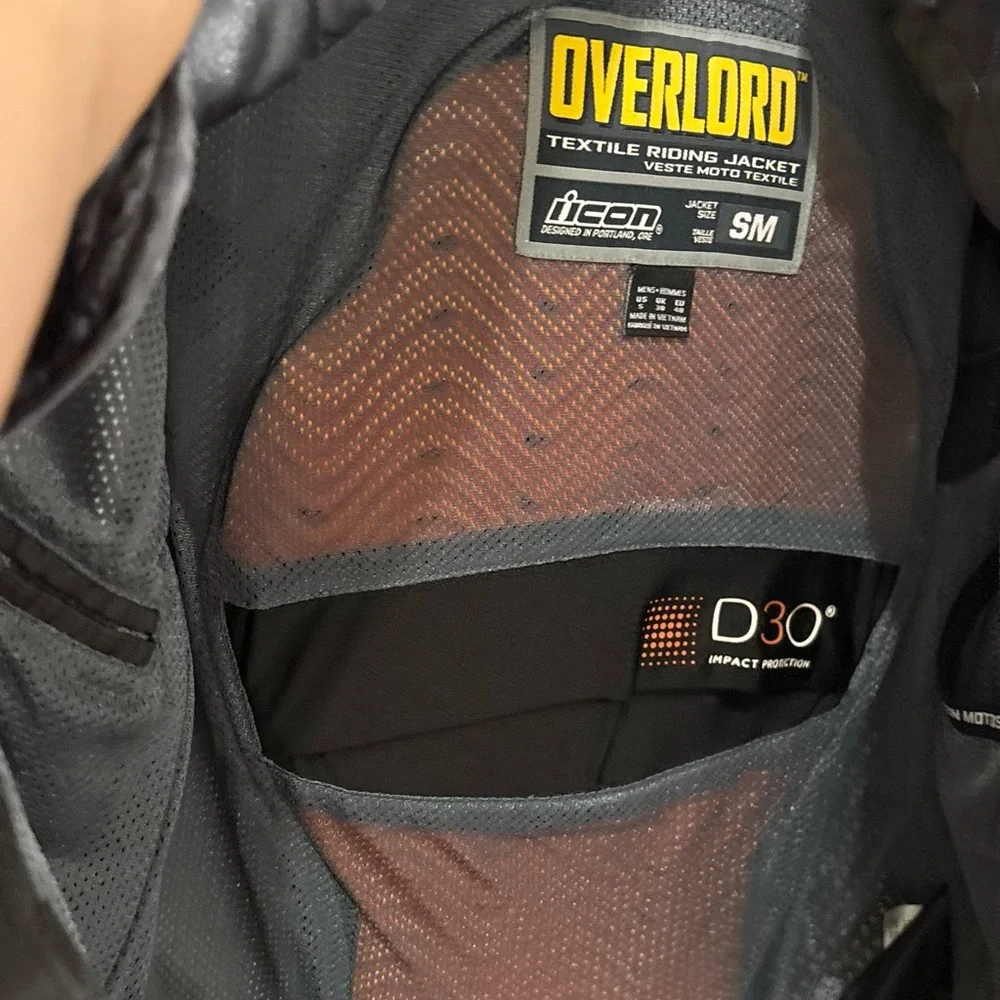 ICON Overlord Textile Riding Jacket - Gray - Picture 3 of 4
